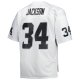 Men's Las Vegas Raiders Bo Jackson Mitchell & Ness White Big & Tall 1988 Retired Player Replica Jersey