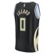 Men's Milwaukee Bucks Damian Lillard Fanatics Black Fast Break Player Jersey - Statement Edition