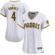 Women's San Diego Padres #4 Luis Arraez Nike White Home Limited Player Jersey