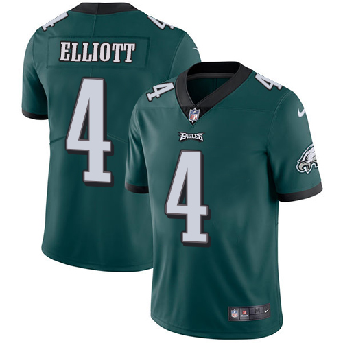 Nike Philadelphia Eagles #4 Jake Elliott Midnight Green Team Color Men's Stitched NFL Vapor Untouchable Limited Jersey