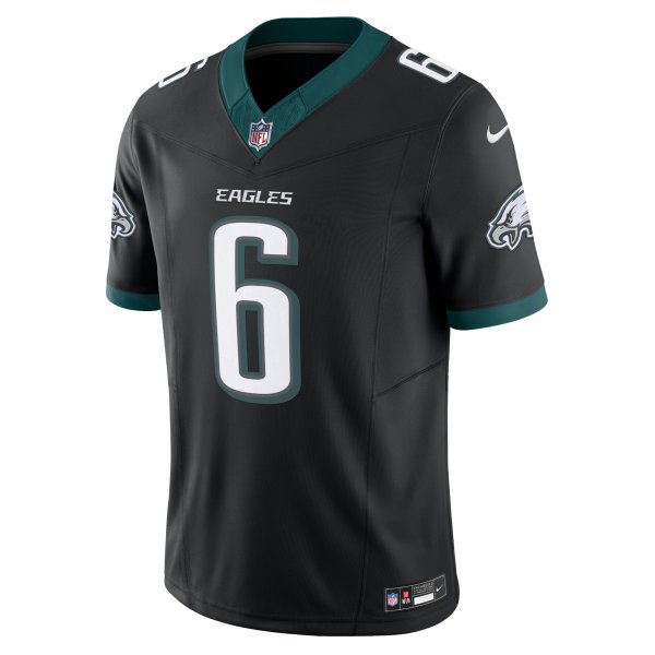 Men's Philadelphia Eagles DeVonta Smith Nike Black Alternate Vapor F.U.S.E. Limited Jersey