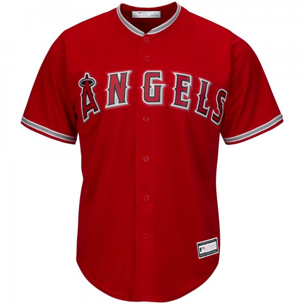 Men's Los Angeles Angels Mike Trout Red Big & Tall Replica Player Jersey