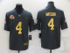 Men's Nike Cleveland Browns #4 Deshaun Watson Camo/Gold Stitched NFL Limited 2019 Salute To Service Jersey