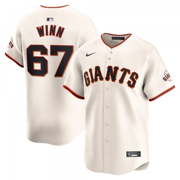 Men's San Francisco Giants Keaton Winn Nike Cream Home Limited Player Jersey