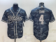 Men's Las Vegas Raiders #4 Derek Carr Camouflage Stitched Baseball Cool Base Jersey