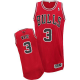 Men's Chicago Bulls #3 Dwyane Wade Red Stitched NBA Jersey