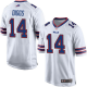 Men's #14 Stefon Diggs Buffalo Bills White Game Jersey