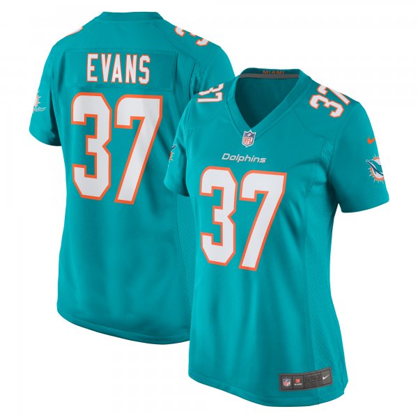 Women's Miami Dolphins Darrynton Evans Nike  Aqua Team Game Jersey