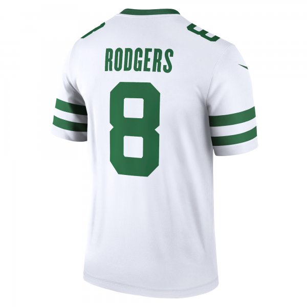 Men's New York Jets Aaron Rodgers Nike Legacy White Legend Player Jersey