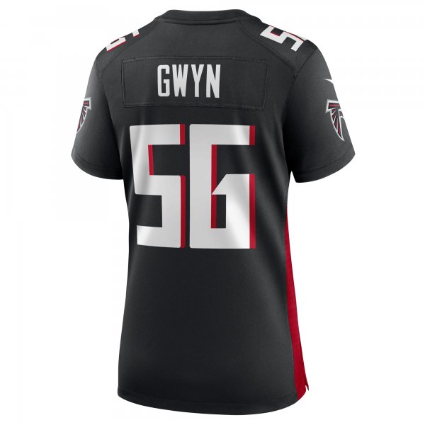 Women's Atlanta Falcons Jovaughn Gwyn Nike  Black Team Game Jersey