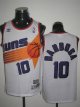 Mitchell And Ness Men's Phoenix Suns #10 BLeandro Barbosa Stitched White Throwback NBA Jersey