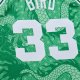 Men's Boston Celtics Larry Bird Mitchell & Ness Kelly Green 1985/86 Hardwood Classics Asian Heritage 6.0 Swingman Throwback Player Jersey