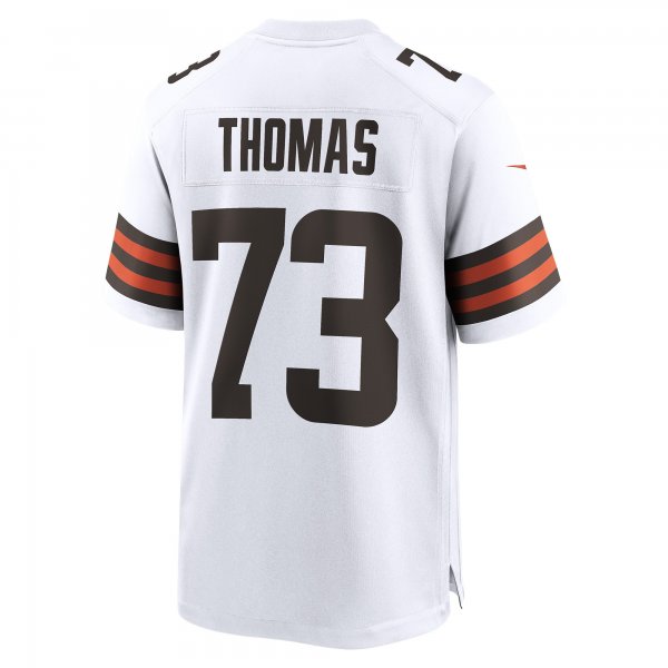 Men's Cleveland Browns Joe Thomas Nike White Retired Game Player Jersey