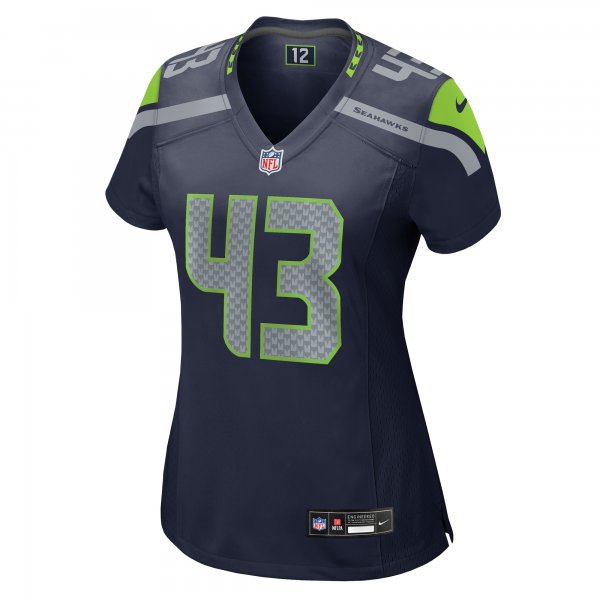 Women's Seattle Seahawks Levi Bell Nike College Navy Team Game Jersey