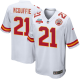 Trent McDuffie #21 Kansas City Chiefs Super Bowl LVII Champions 3 Stars Men's Game White NFL Jersey