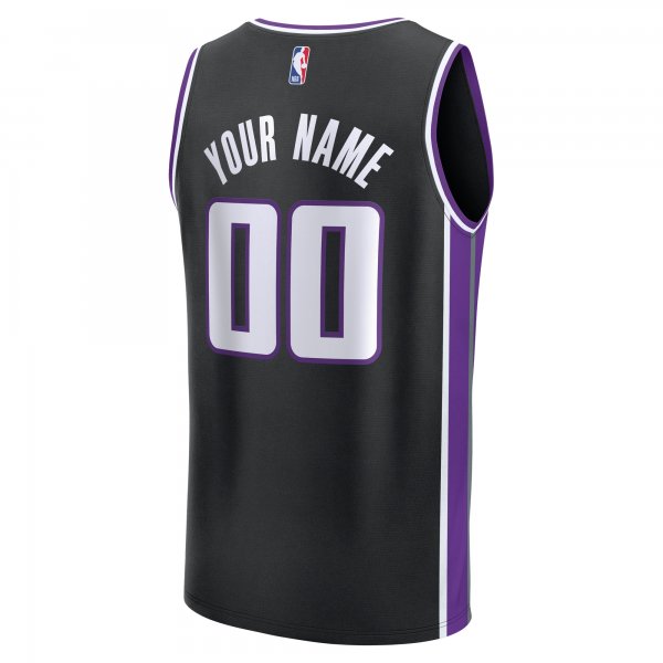 Men's Sacramento Kings  Fanatics Black Custom Fast Break Jersey - Icon Edition