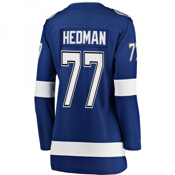 Women's Tampa Bay Lightning Victor Hedman Fanatics Blue Premier Breakaway Player Jersey