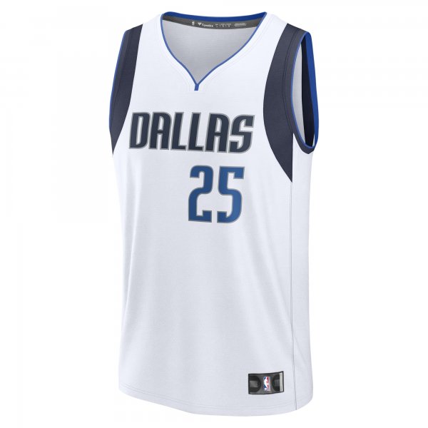 Youth Dallas Mavericks PJ Washington Jr. Fanatics White Fast Break Player Jersey - Association Edition