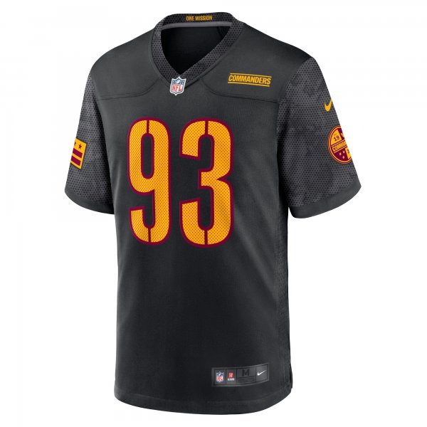 Youth Washington Commanders Jonathan Allen Nike Black Game Jersey